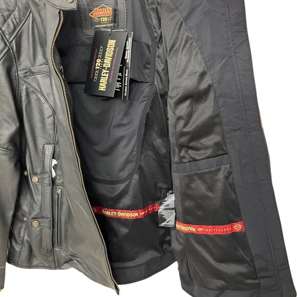 Harley-Davidson® Women's Leather Motorcycle Jacket 2XL - Picture 10 of 16